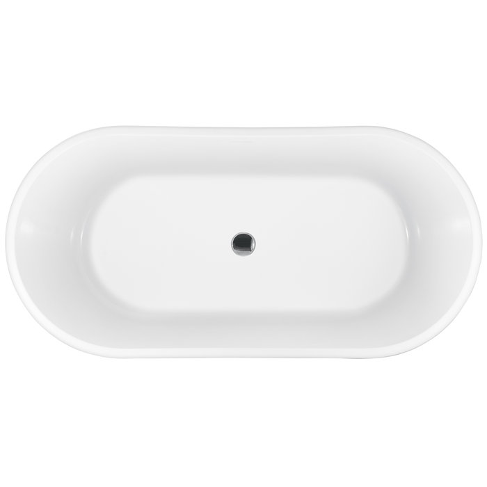 AKDY 67" x 31" Freestanding Soaking Fiberglass Bathtub & Reviews Wayfair